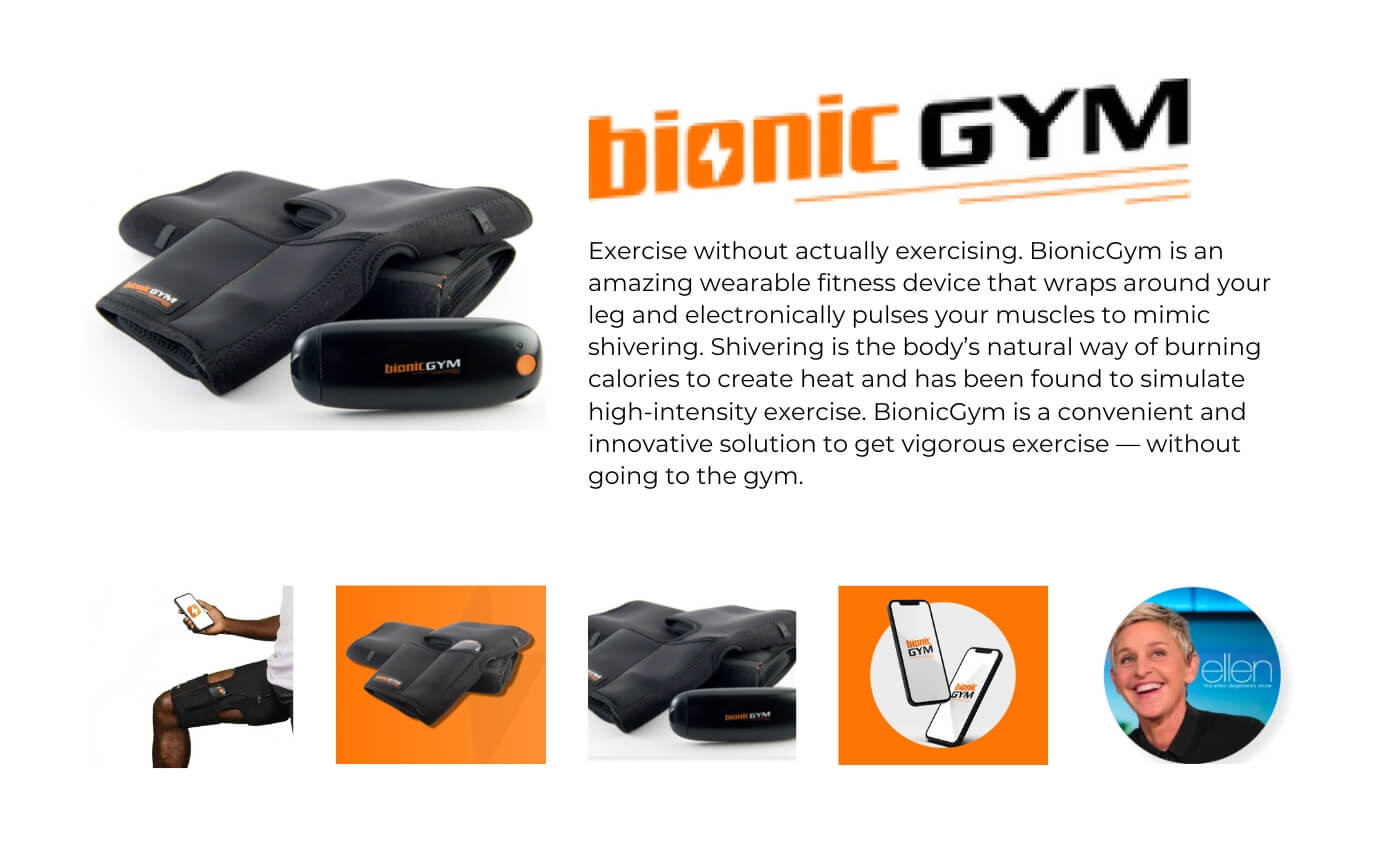 Bionic Gym wearable fitness device that electronically pulses your muscles