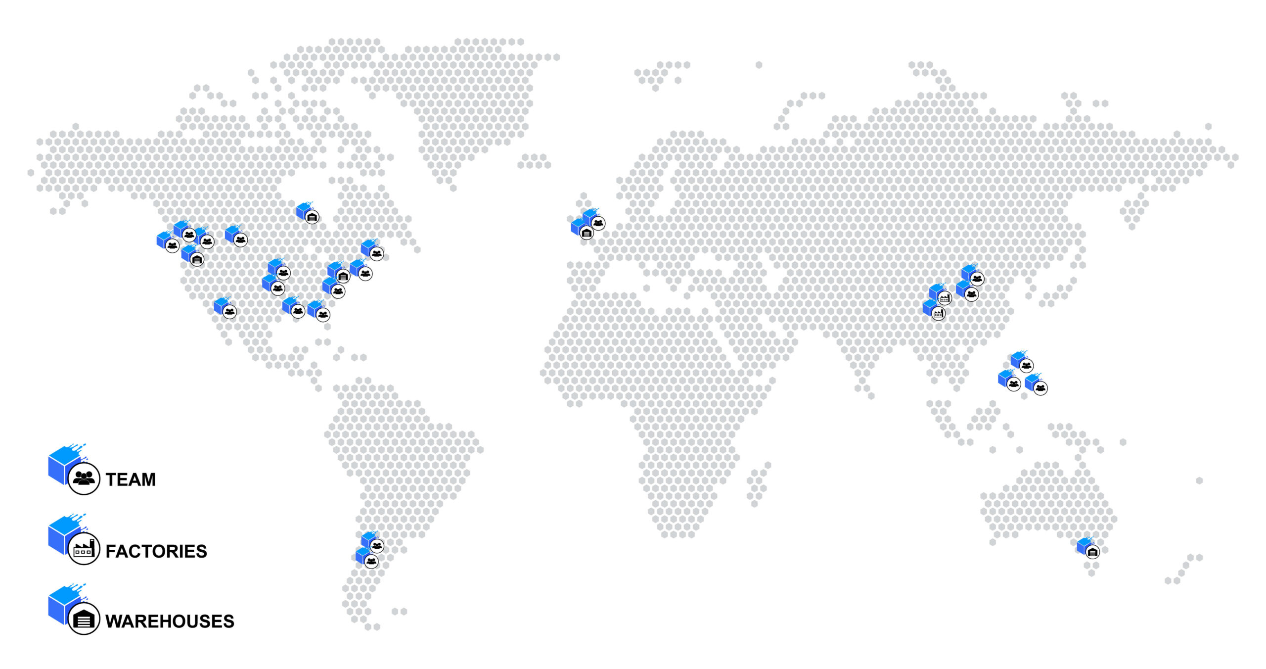 top product development company map of locations
