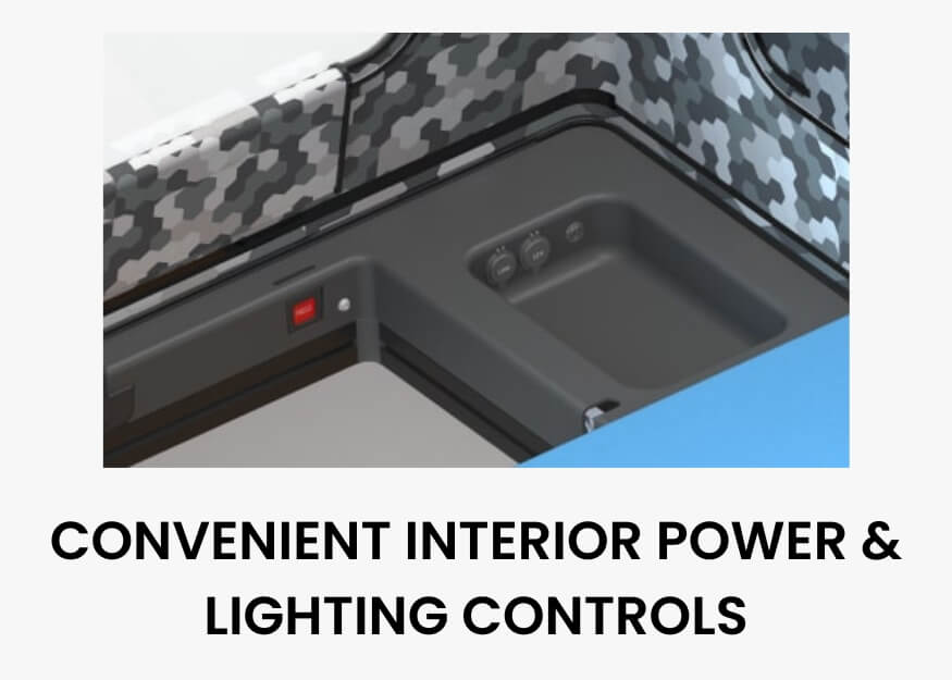 Convenient interior power light controls